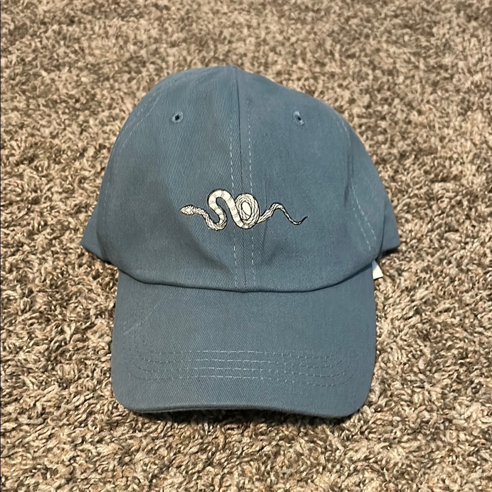 Blue Cap with Snake Decal